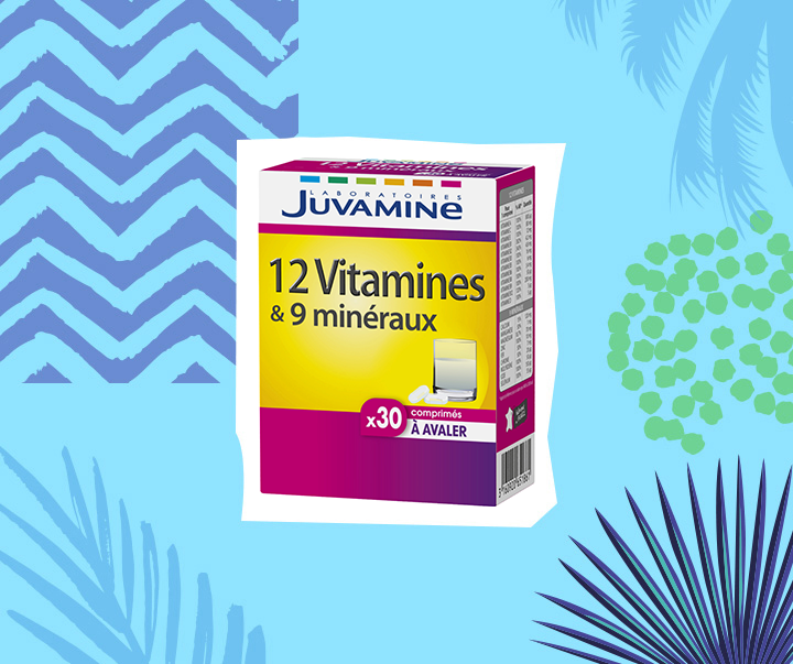 Juvamine 12 Vitamines + 9 Minéraux 30 Comprimés à Avaler