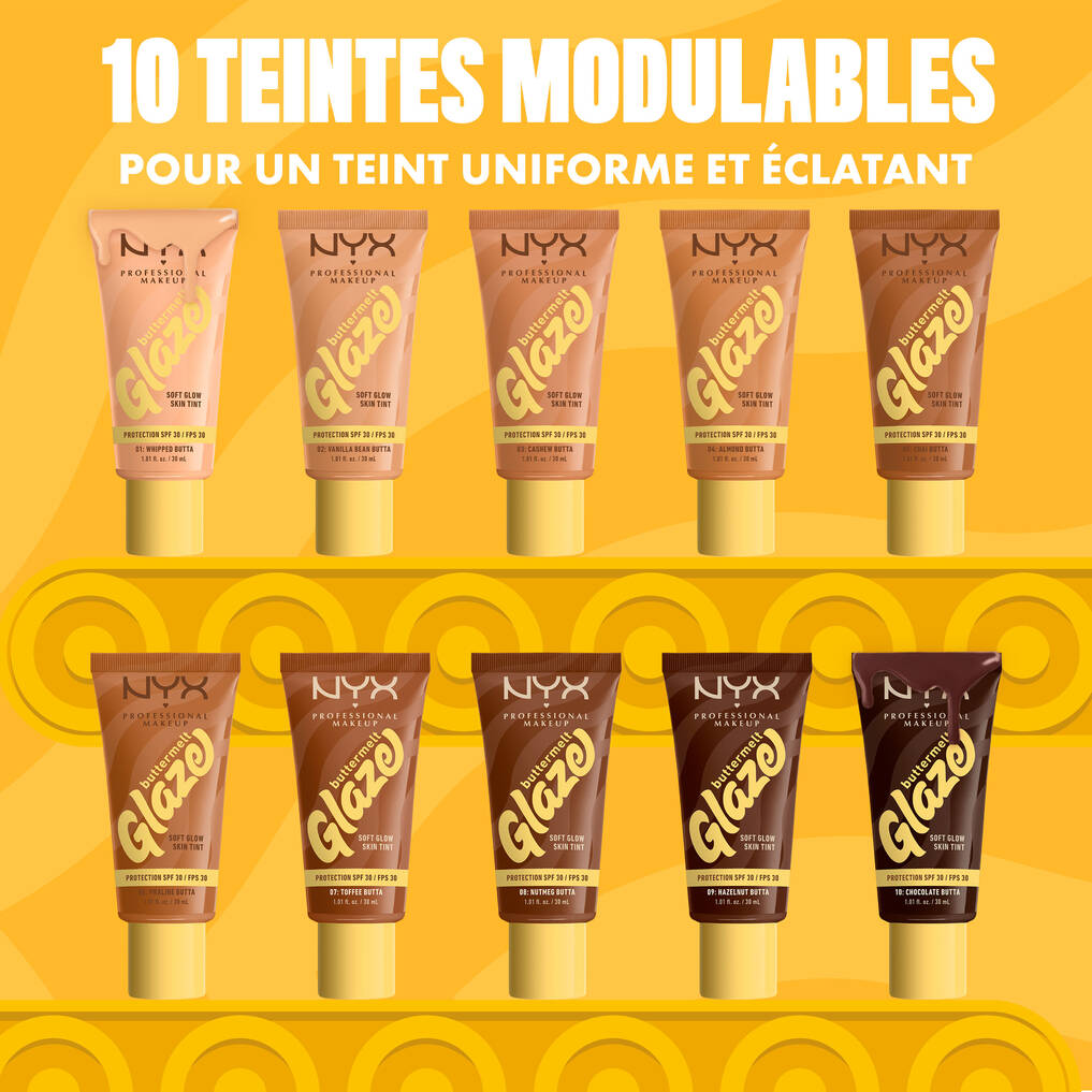 NYX FOND DE TEINT ÉCLAT BUTTERMELT GLAZE