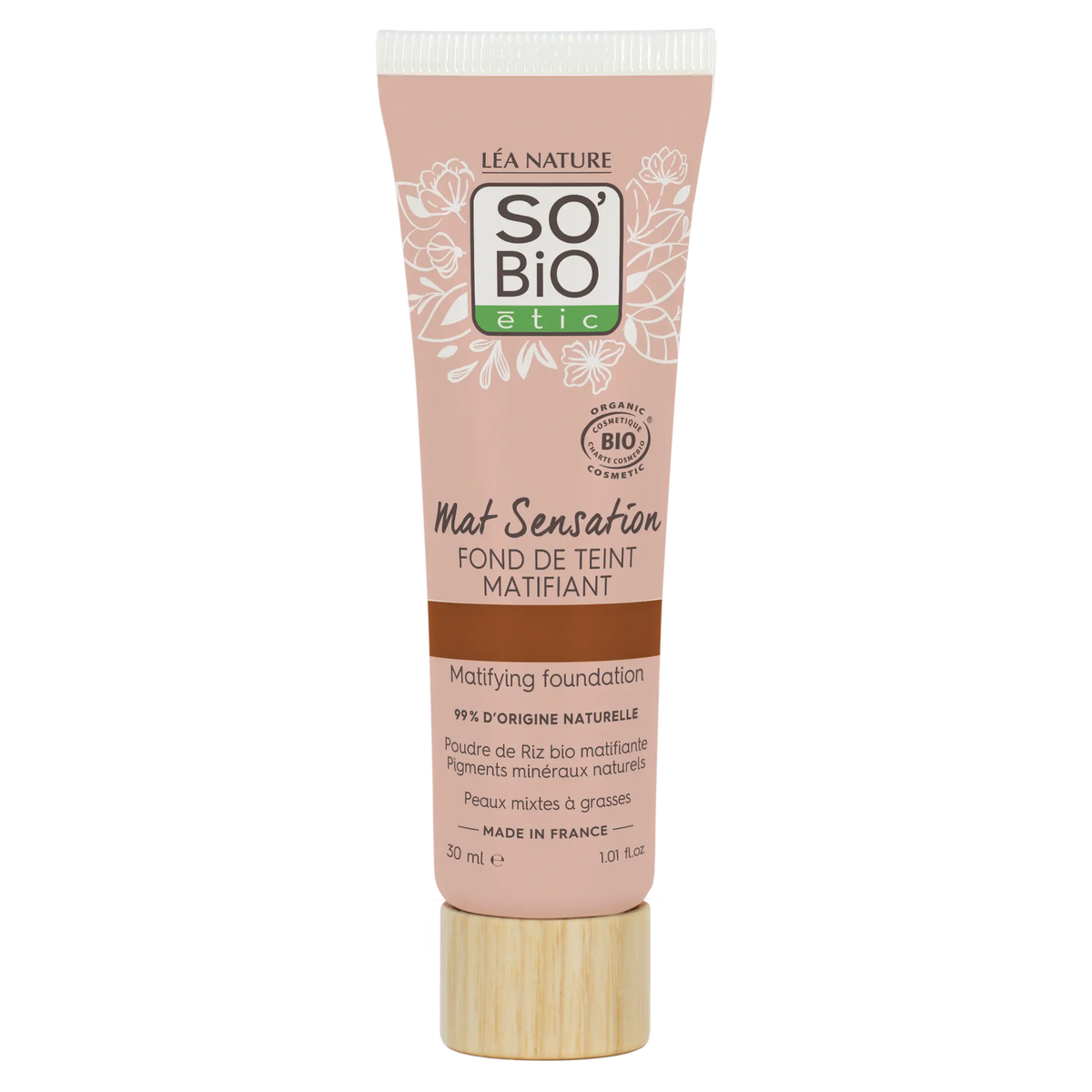 Léa nature Fond de teint matifiant, Mat Sensation - 40 Noisette
