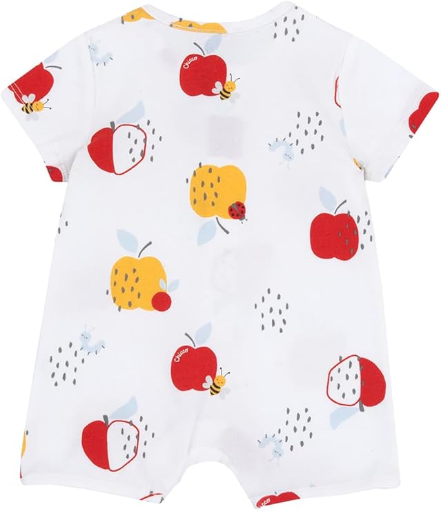 Chicco Barboteuse en Coton, Ouverture Arrière et Rabat Pyjama pour bébé et garçon