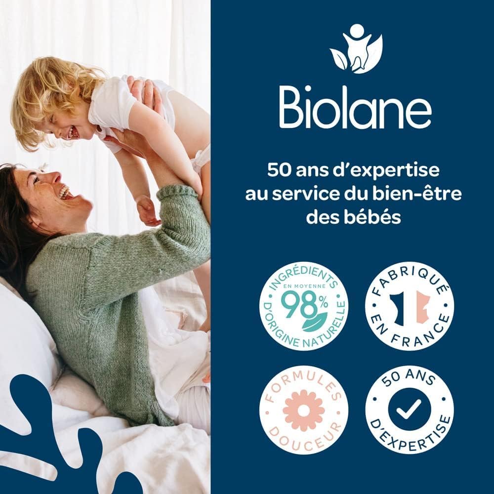 BIOLANE - Huile d'amande douce - Bébé - Hydrate et protège la peau - Vitamine E - Soin - Bain - Massage - 100% d'origine naturelle - Fabriqué en France