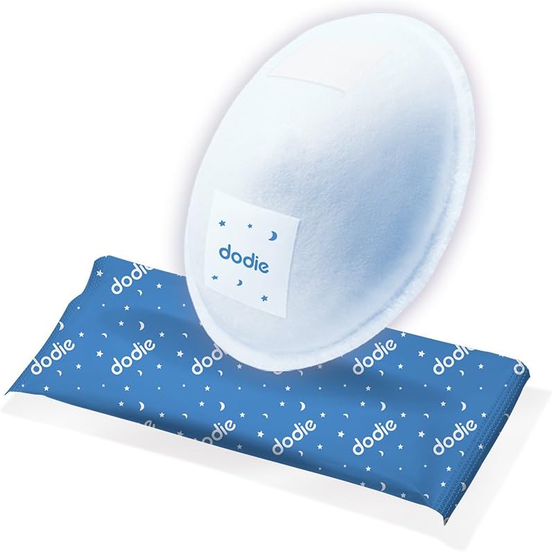 dodie Coussinets d'allaitement Nuit en Pochette Individuelle, Blanc, 30 Pièces, 162 g