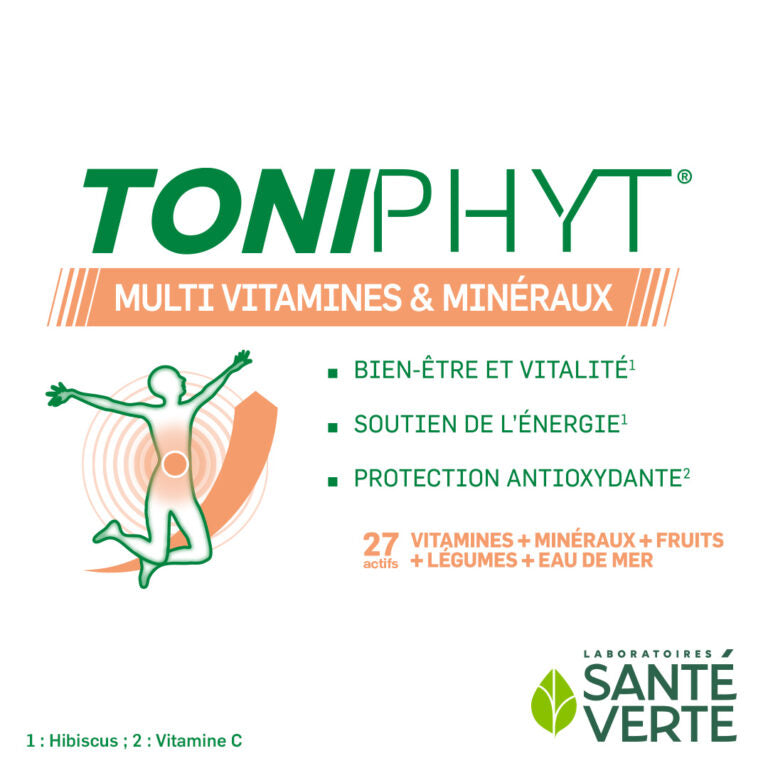 Santé Verte Toniphyt Vitamines & Minéraux 30 Comprimés