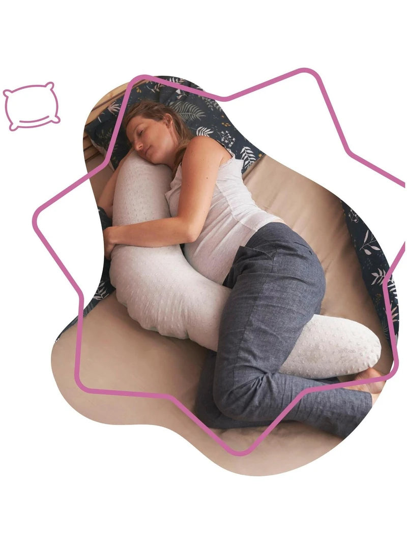 Coussin d'allaitement et de maternité évolutif 2 en 1 Graphique 'badabulle'