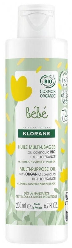 Klorane Bébé Huile Multi-Usages Calendula Bio 200 ml