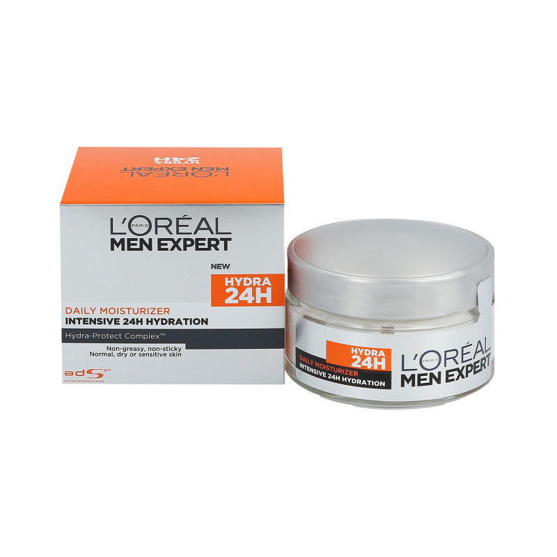 L'Oréal Paris Men Expert Hydra Intensive Crème Hydratante 24H Visage Peau Normale À Sèche 50ml