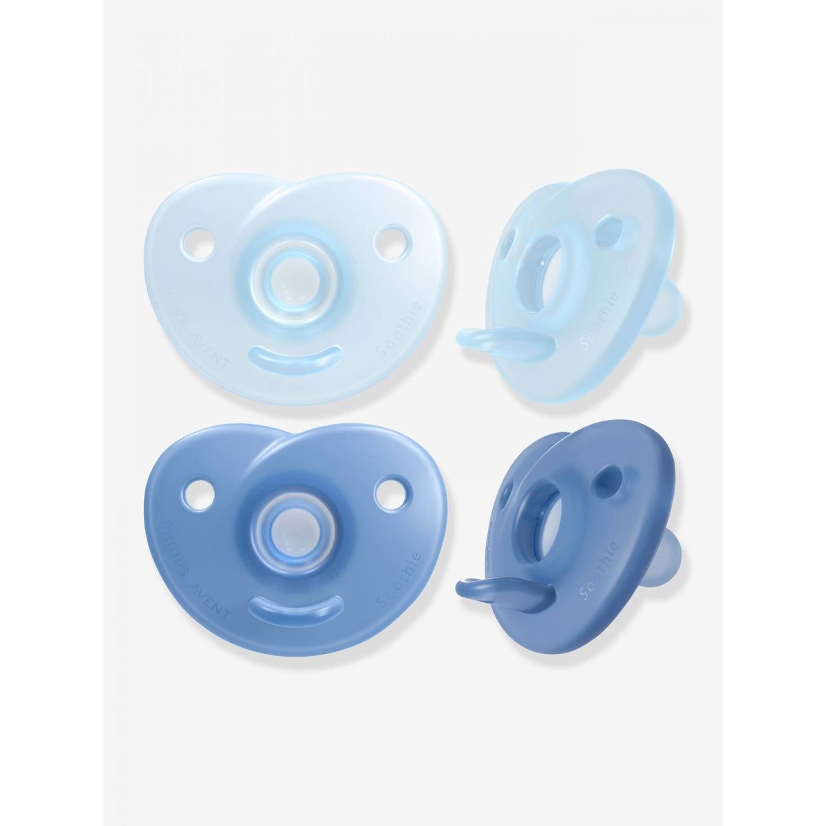 Philips Avent Lot de 2 sucettes Soothie Heart en silicone de qualité médicale sans BPA, 0-6 mois, Rose (modèle SCF099/22)