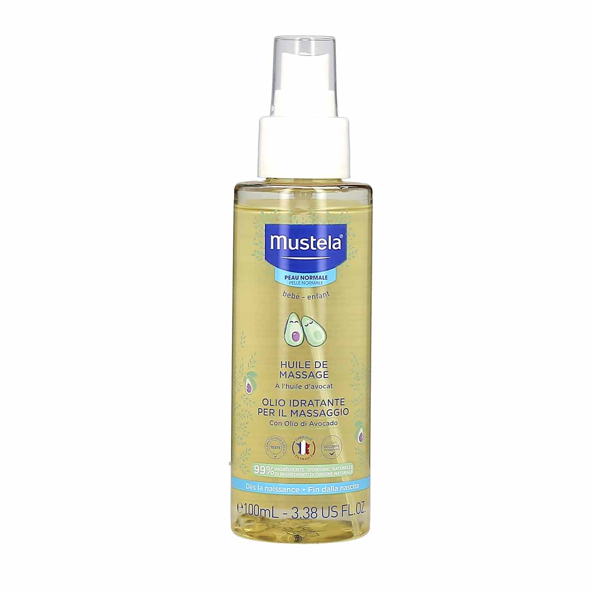 Mustela Huile de Massage à l'Huile d'Avocat 100 ml
