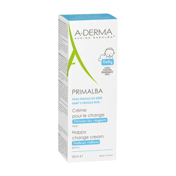 A-DERMA Primalba Crème Bébé Pour le Change 100 ml Attention : La vente de ce produit est limitée à l'Espace Economique Européen et à 6 produits identiques par jour et par client.