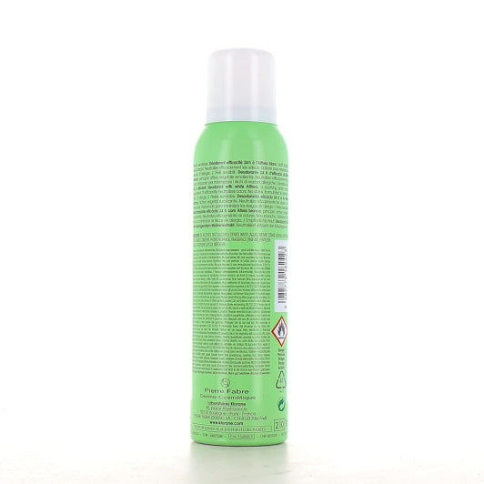 Klorane Déodorants Déodorant - Spray à l Althéa Blanc Efficacité 24H - Peaux Sensibles 125 ml