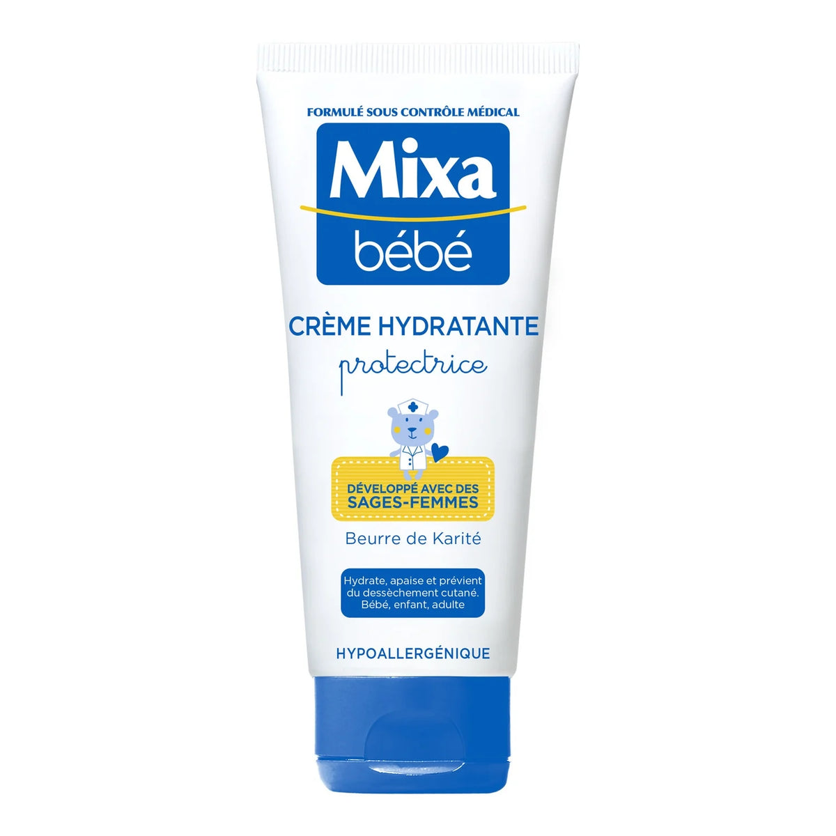 Mixa Bébé Crème Hydratante Protectrice Anti Dessèchement 100 ml