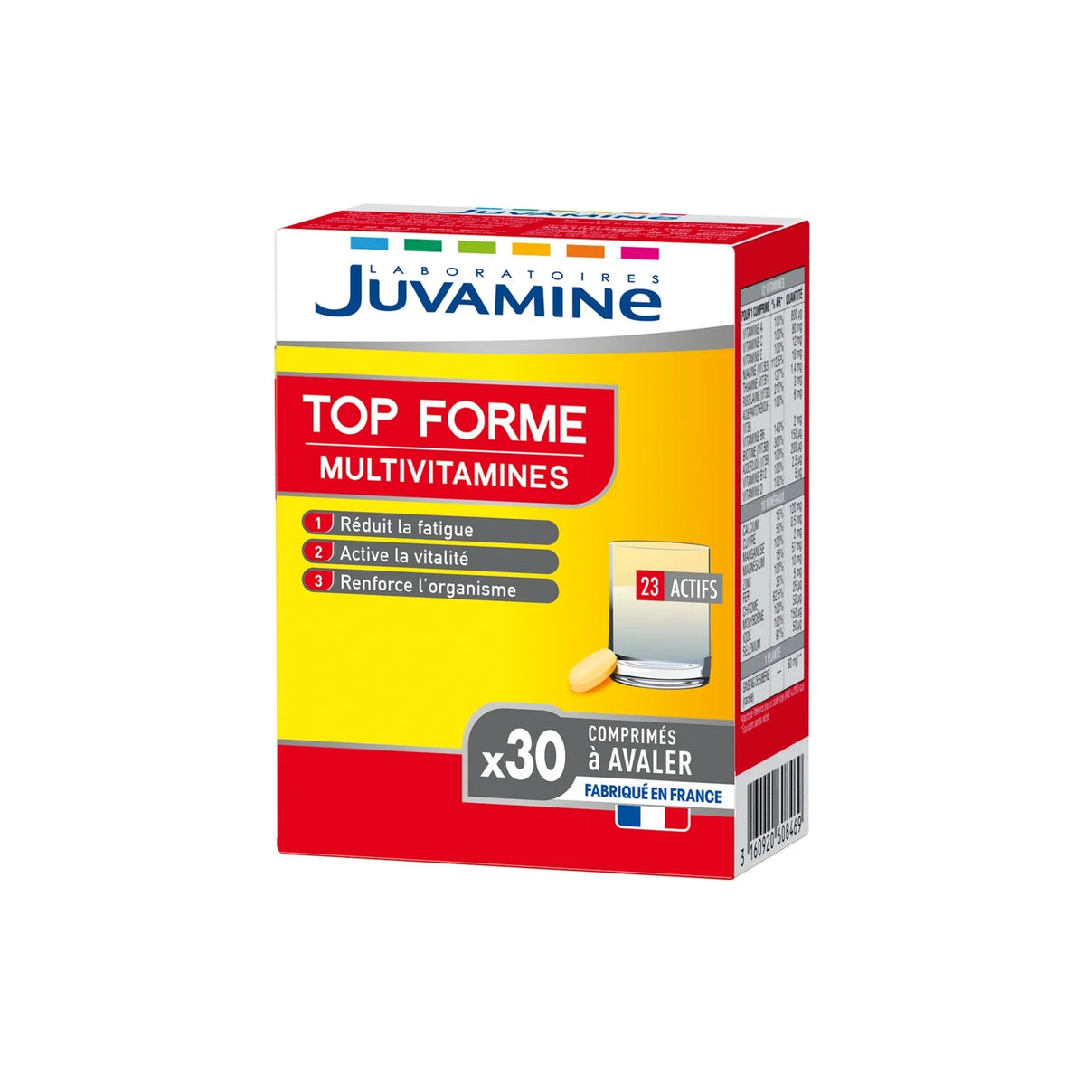 Juvamine Top Forme Multivitamines 30 Comprimés à Avaler