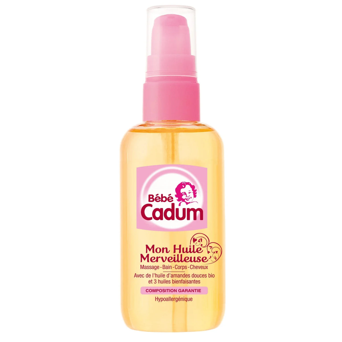 Huile de Massage Bébé Merveilleuse Corps & Cheveux BEBE CADUM