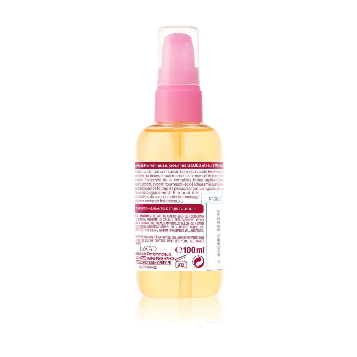 Huile de Massage Bébé Merveilleuse Corps & Cheveux BEBE CADUM