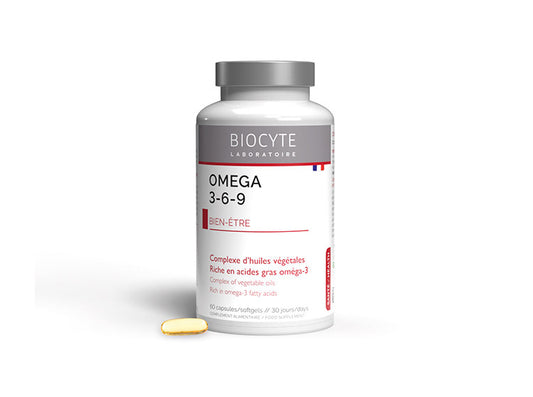 Biocyte Longevity Oméga 3 - 6 - 9 - Bien-Être - 60 Capsules