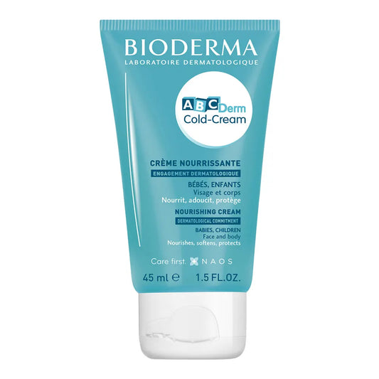 Bioderma Abcderm Crème Nourrissante bébé et enfants Cold Cream 45ml Attention : La vente des produits du Laboratoire Bioderma est limitée à l'Espace Economique Européen et à 10 produits identiques par jour et par client.