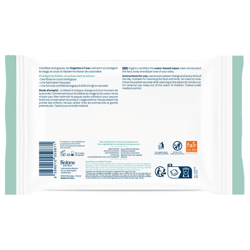 Biolane Lingettes a L'eau X54