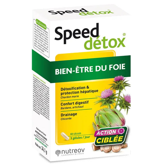 Nutreov Speed Détox Bien-Être du Foie Action Ciblée - 60 Gélules