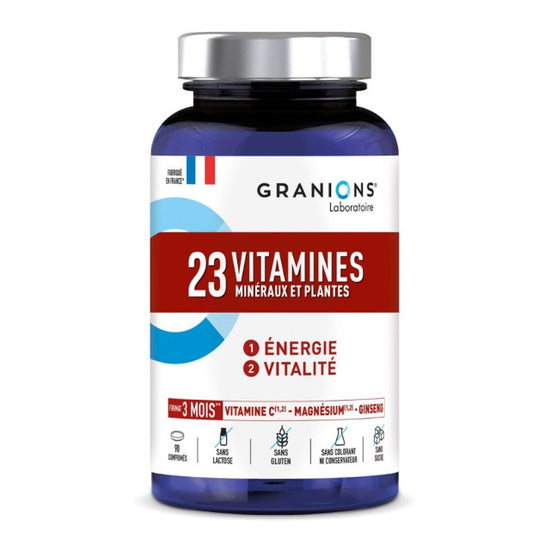 Granions 23 Vitamines Énergie & Vitalité 90 Comprimés