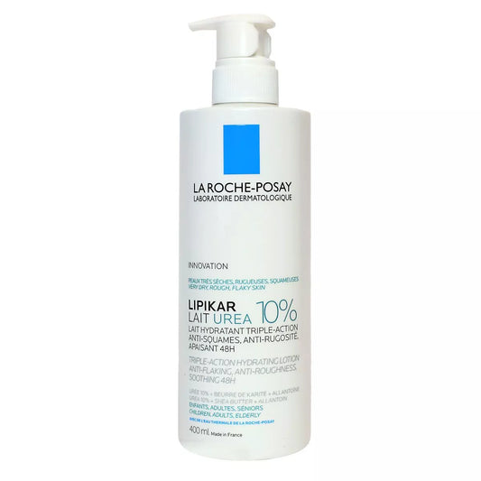 La Roche-Posay Lipikar Lait Hydratant Corps Urea 10% Triple-Action Flacon Pompe 400ml