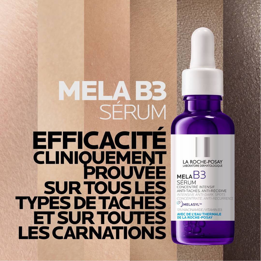 La Roche-Posay Mela B3 Sérum Concentré Intensif Anti-Taches Anti-Récidive Flacon Compte-Gouttes 30ml