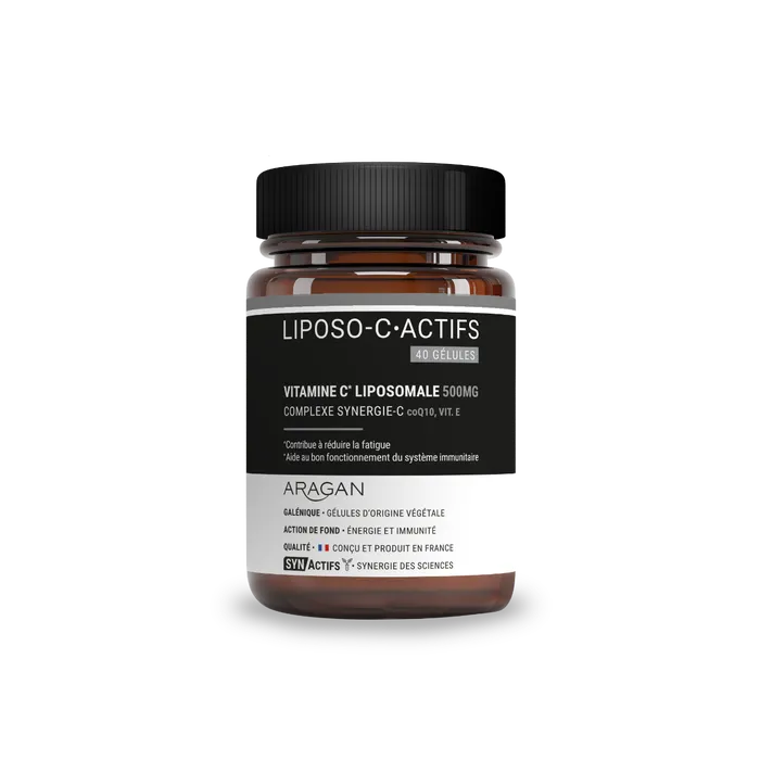 Aragan Synactifs Liposo-c Actifs® - Énergie & Immunité - Vitamine C Liposomale - 40 Gélules