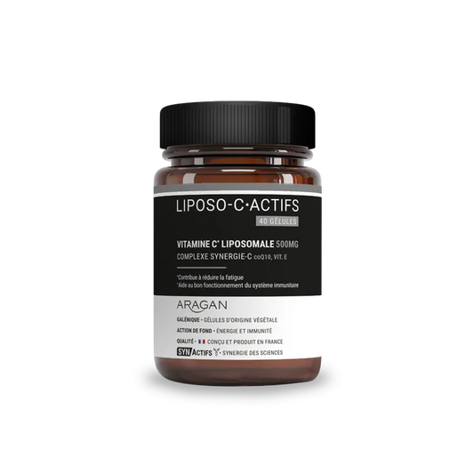 Aragan Synactifs Liposo-c Actifs® - Énergie & Immunité - Vitamine C Liposomale - 40 Gélules