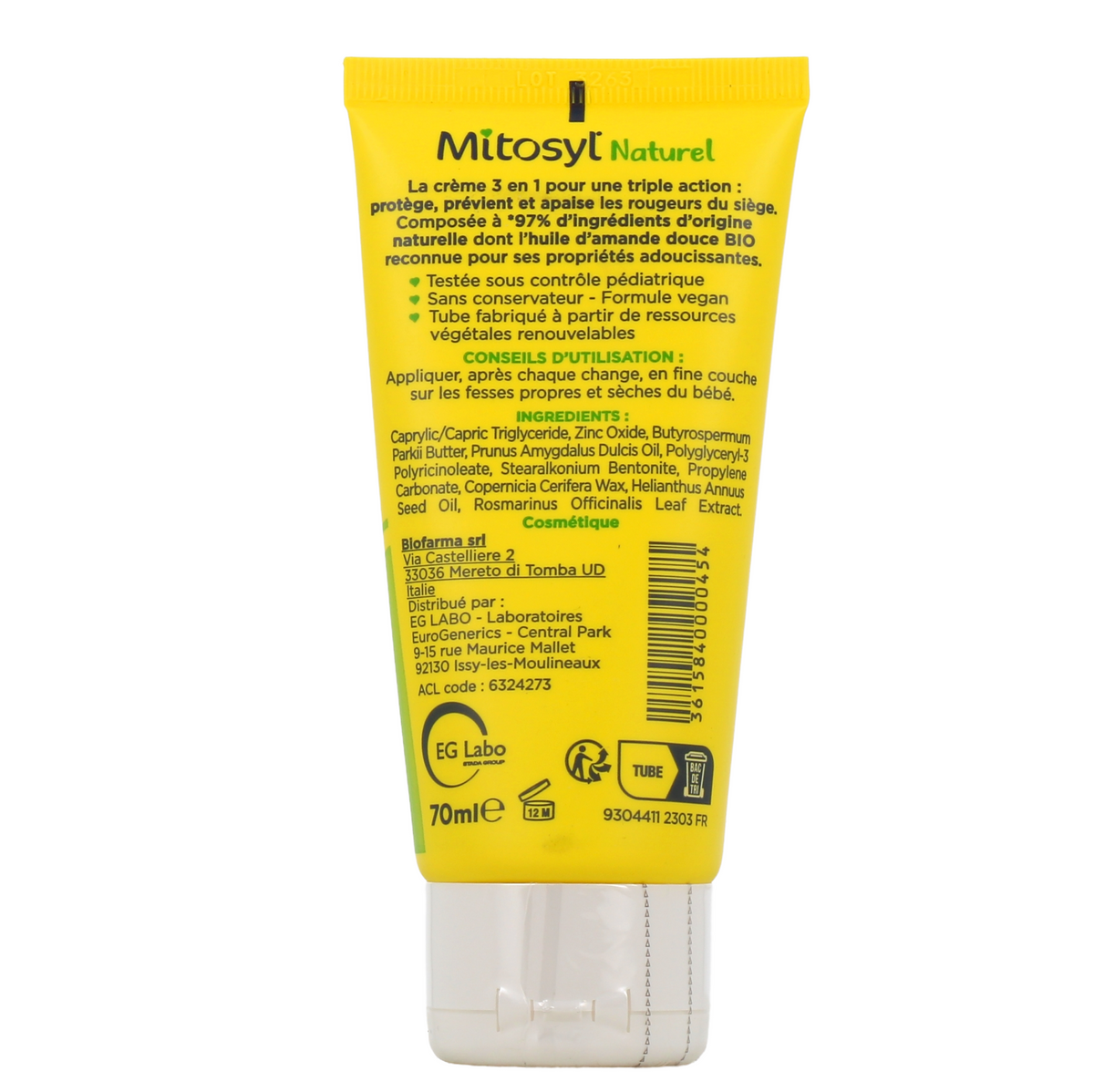 Mitosyl Naturel Crème Change Bébé