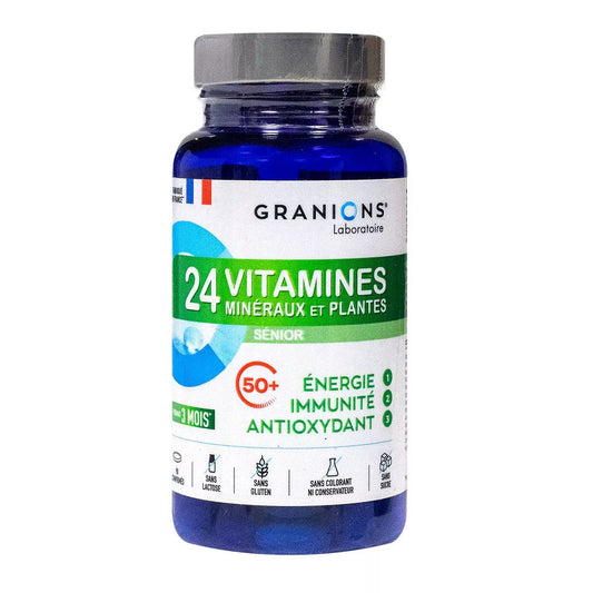 Granions ? 24 Vitamines Sénior Énergie Immunité - Antioxydant 90 Comprimés