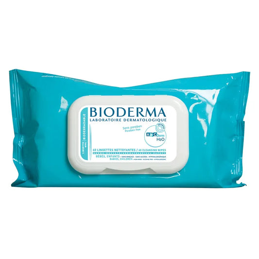 Bioderma Abcderm Lingettes Bébé et Enfant Biodégradables à L'eau Micellaire 60 Unités Attention : La vente des produits du Laboratoire Bioderma est limitée à l'Espace Economique Européen et à 10 produits identiques par jour et par client.
