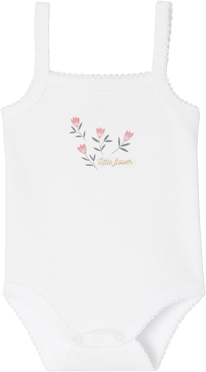 VERTBAUDET Lot de 5 bodies à bretelles naissance en coton biologiquevieux rose36M(97CM)