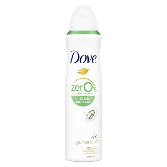 Dove Déodorant en spray parfum concombre avec complexe de zinc nourrissant et 0% sels d'aluminium 150 ml