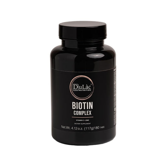 Biotine cheveux, ongles, peau, 180 comprimés Dulàc complement alimentaire cheveux avec biotine selenium zinc vitamine C et graines de citrouille pour la pousse cheveux, Made in Italy