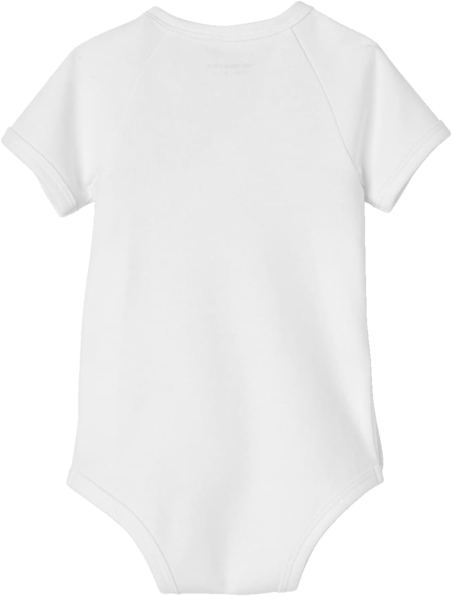 VERTBAUDET Lot de 5 bodies manches courtes bébé ouverture naissance BASICSlot ivoire3M(60CM)