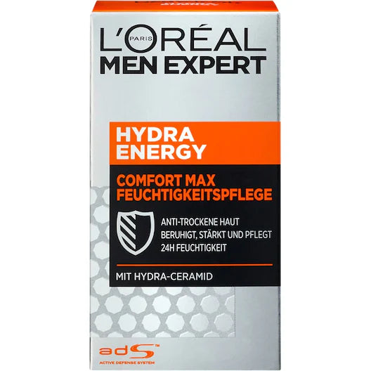 L'Oréal Paris Men Expert Hydra Energetic Confort Max Soin Hydratant Peau Sèche 50ml
