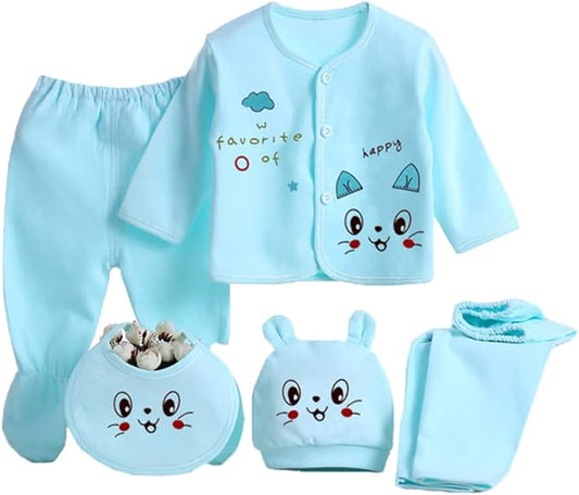 Gajaous Ensembles de vêtements en coton pour bébés garçons et filles nouveau-nés de 0 à 3 mois, comprenant des hauts, un chapeau, un pantalon et une tenue assortie