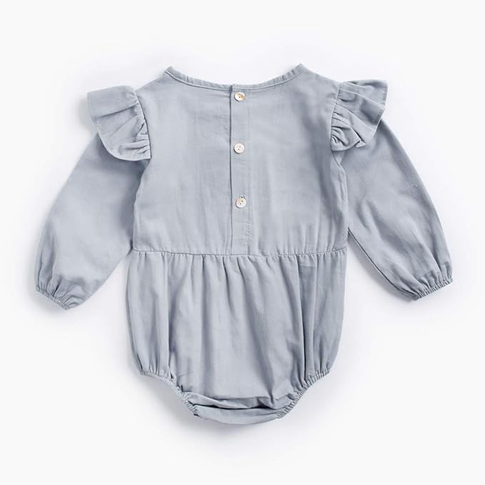 Santuloz Coton Filles Bodys Mignonne Bébé Manche Longue Vêtements Décontractée