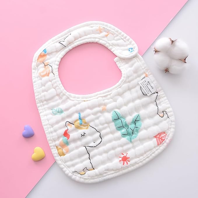 SLOSH Bavoirs Bébé Imperméables Etanche Imperméable Waterproof Naissance Bebe Nouveau Né 0 mois à 36 mois 3 ans Coton Doux Absorbant Respirent Nourrissons Unisex Garçons Filles