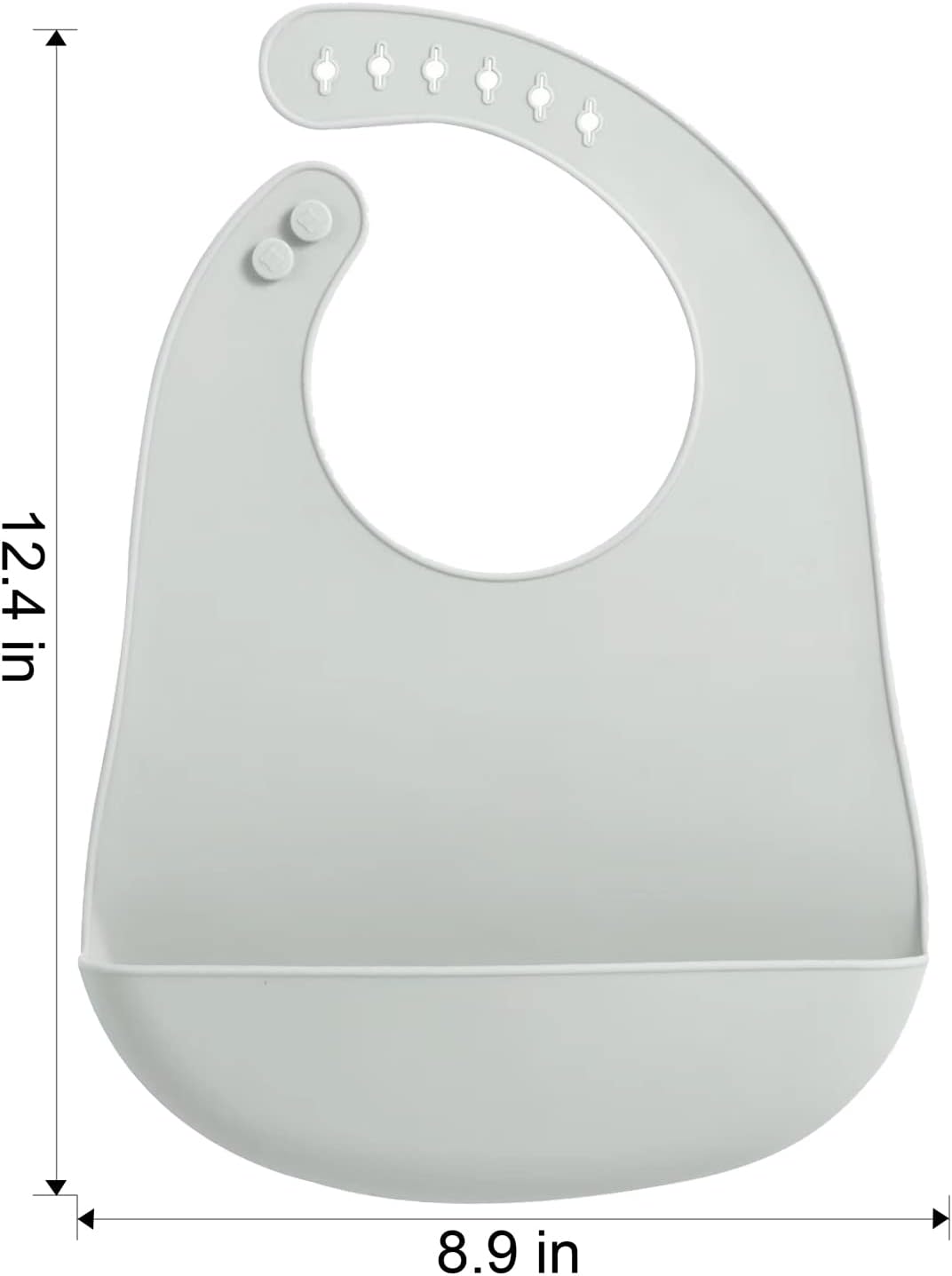 PandaEar Bavoir pour Bébé en Silicone| Lot de 3 Imperméable Ultra Fins et Léger Bavoirs pour les repas en Silicone pour Bébés et Tout-petits| Ajustable, Facile à Nettoyer