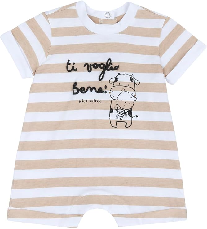 Chicco Barboteuse en Coton, Ouverture Arrière et Rabat Pyjama pour bébé et garçon