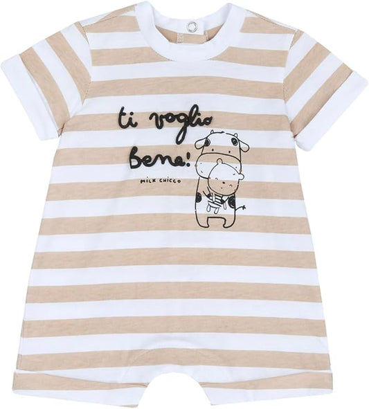 Chicco Barboteuse en Coton, Ouverture Arrière et Rabat Pyjama pour bébé et garçon