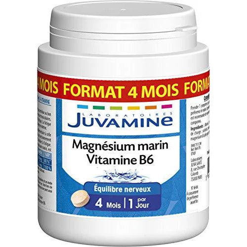 Juvamine Magnésium Marin + Vitamine B6 Format Cure Longue 120 Comprimés