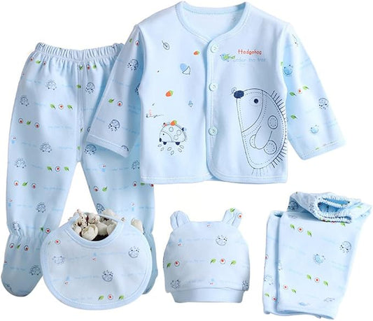 Gajaous Ensembles de vêtements en coton pour bébés garçons et filles nouveau-nés de 0 à 3 mois, comprenant des hauts, un chapeau, un pantalon et une tenue assortie