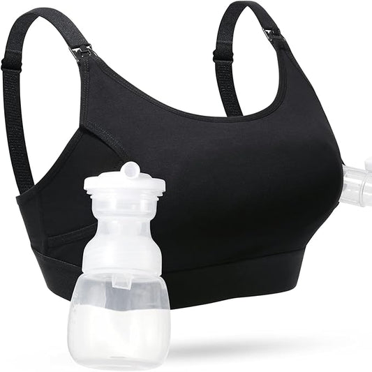 Momcozy Soutien-Gorge de Pompage Mains Libres, Soutien-Gorge de Maintien et d'allaitement Ajustable, Soutien-Gorge de Pompage et d'allaitement en Un Seul Soutien-Gorge