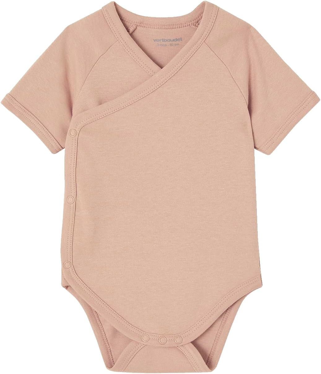 VERTBAUDET Lot de 7 bodies bébé manches courtes ouverture naissance BASICSmulticolore1M(54CM)