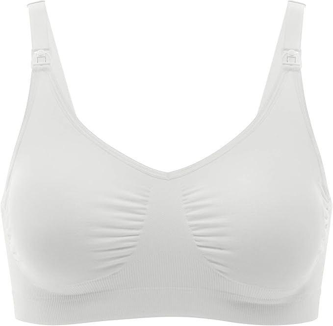 Medela Grossesse et Allaitement Soutien Gorge - Grossesse et Allaitement - évolutif et sans Armatures, Blanc