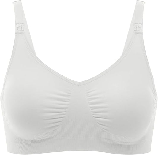Medela Grossesse et Allaitement Soutien Gorge - Grossesse et Allaitement - évolutif et sans Armatures, Blanc