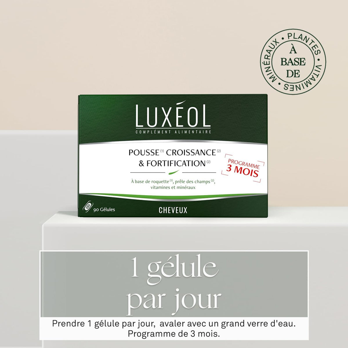 Luxéol pousse croissance et fortification 90 gélules
