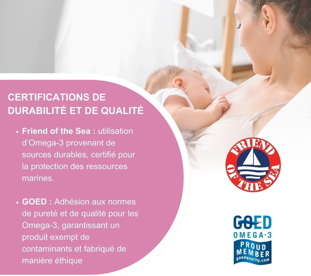 U.G.A. Nutraceuticals Srl Complément Alimentaire Vita DHA Materna 450 mg, 30 Gélules
