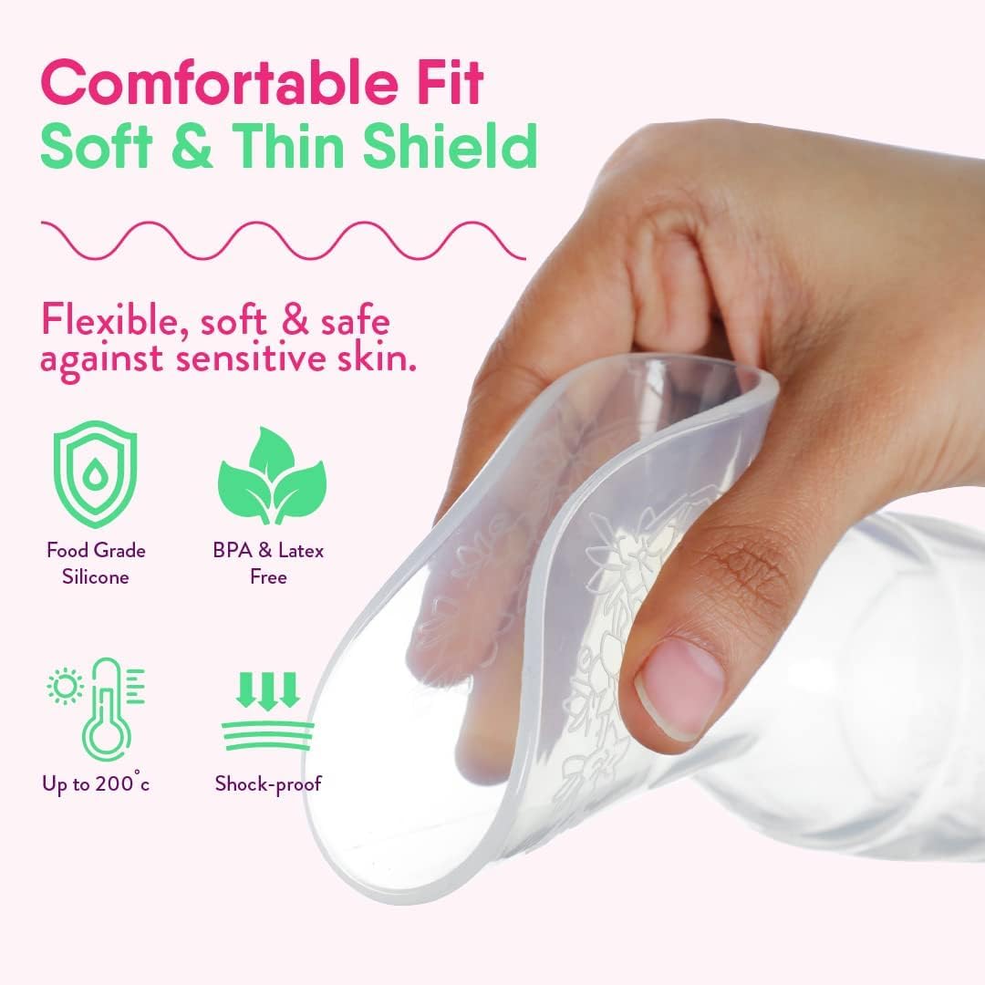 NatureBond, Tire lait manuel en silicone pour allaitement coquille pompe d'allaitement/Sangle pour pompe tout-en-un.